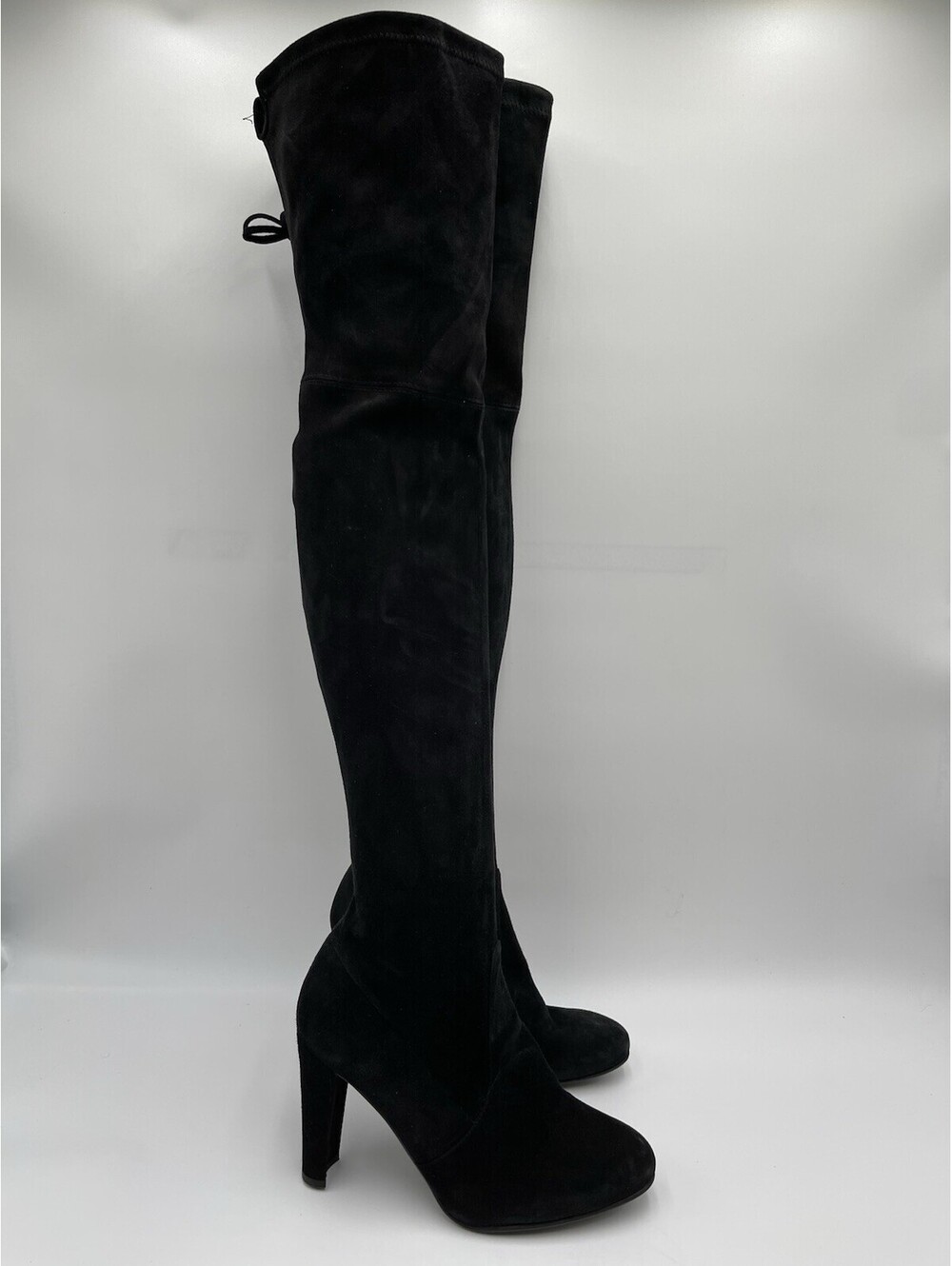 Women’s Stuart Weitzman Highland Over The Knee Boot Black Suede Size 7M